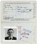 Moe Howard Twice-Signed Passport